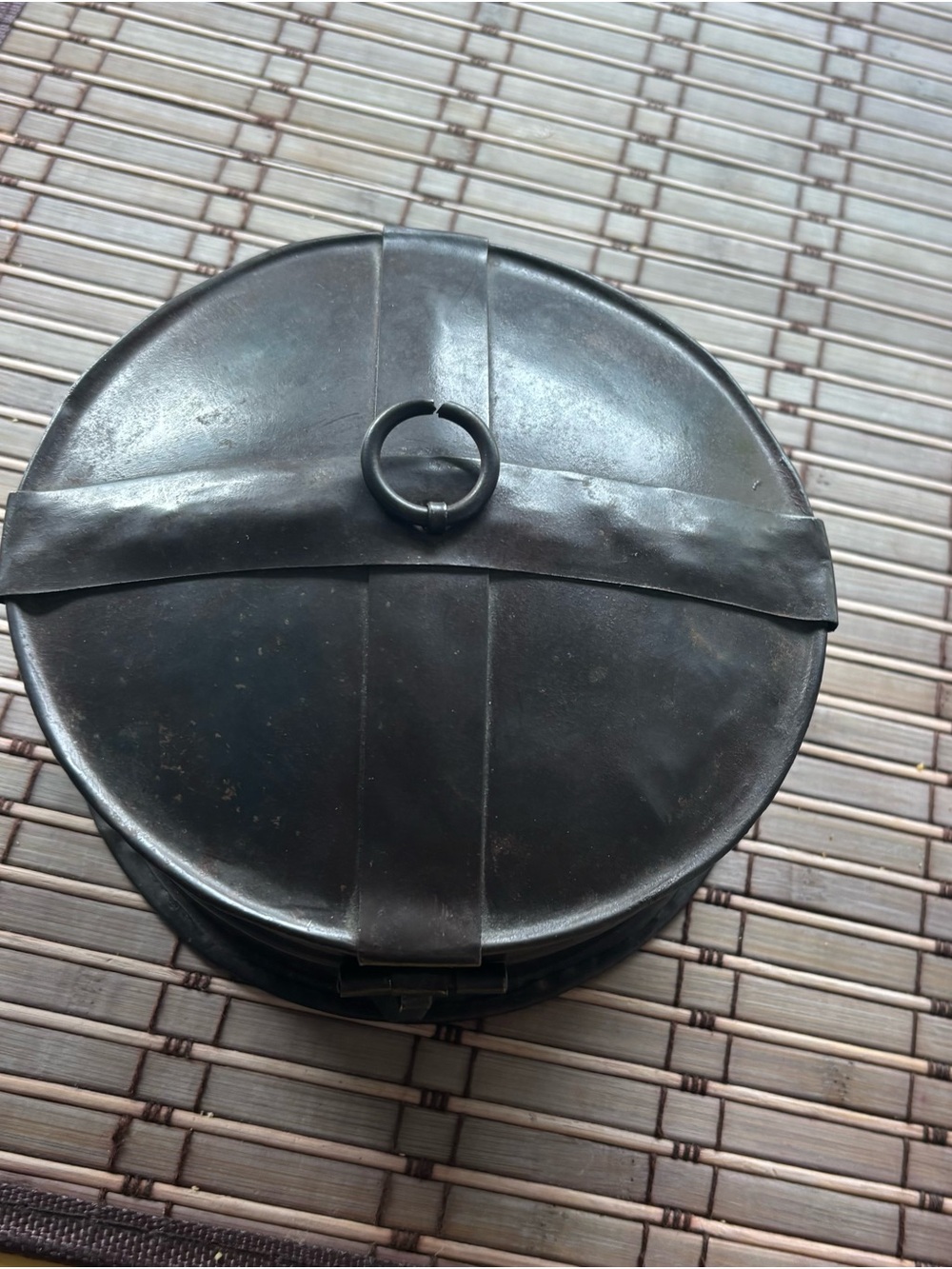 Vintage Rustic Round Box | Boîte ronde style rustique